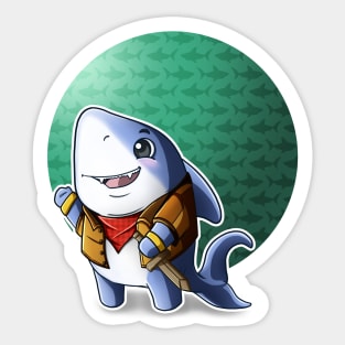 Little Adventure Shark Sticker